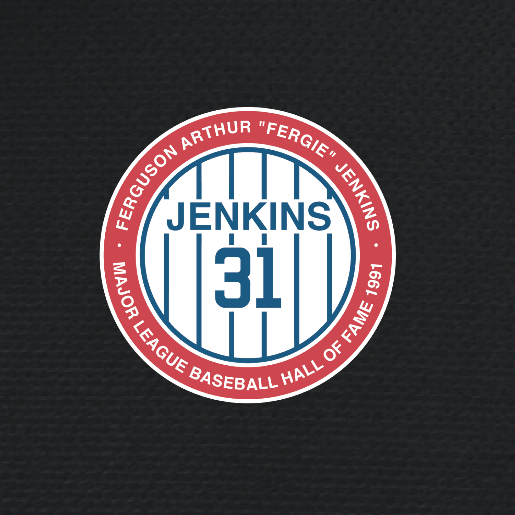 MLB HALL OF FAME PATCH 31 X TRAVIS MATTHEW (BLACK)