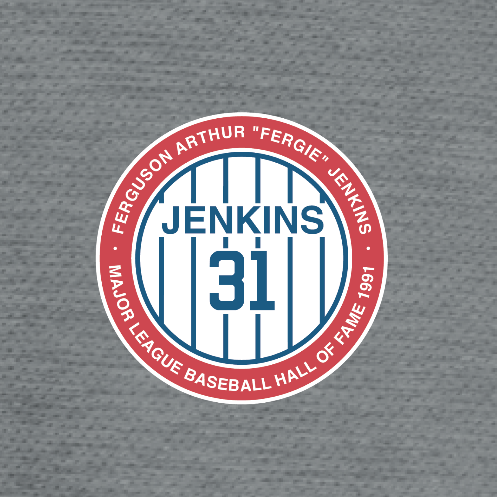MLB HALL OF FAME PATCH 31 X TRAVIS MATTHEW (GRAY)