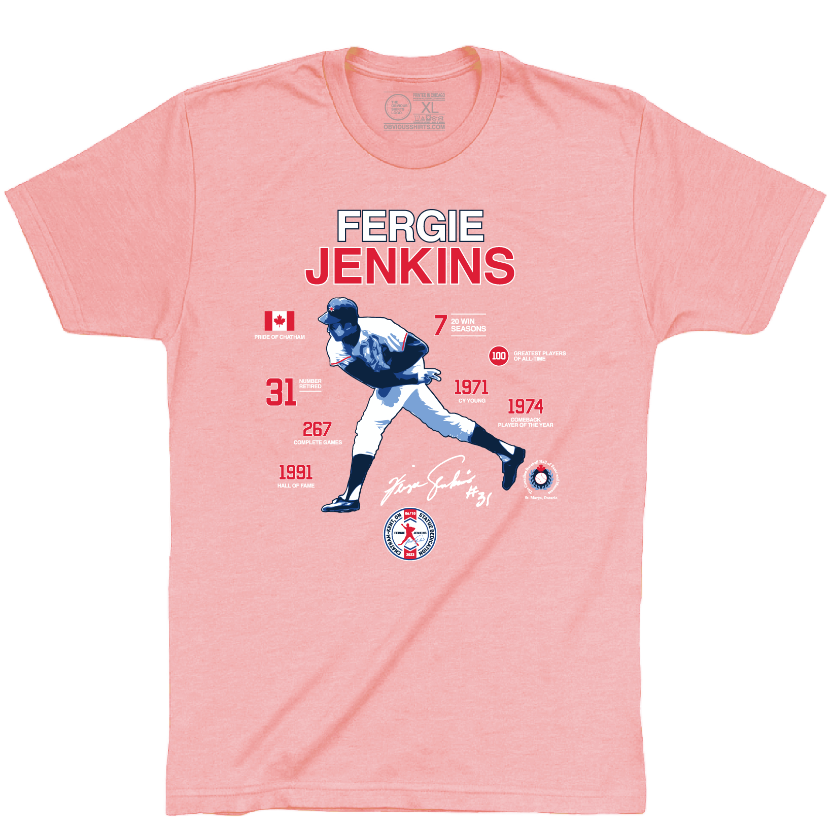 STATUE DEDICATION SHIRT (PINK)
